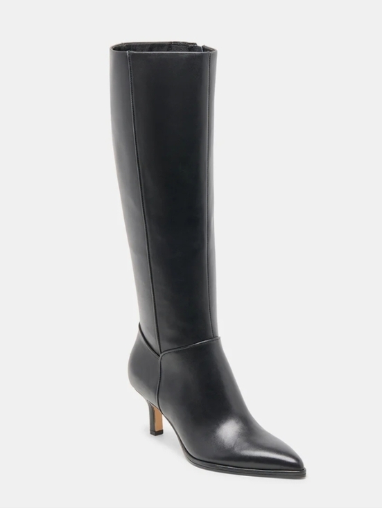 🖤🔹️Dolce Vita 🔹️Aldy  Black Leather High shaft Boots - Picture 2 of 8